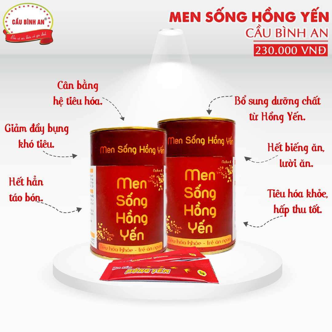 Men vi sinh Hồng Yến Cầu Bình An