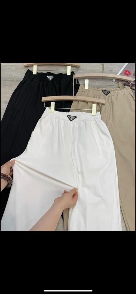 Quần dài nữ đũi baggy
