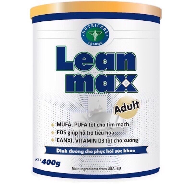 Sữa bột lean max adult lon 400g/900g
