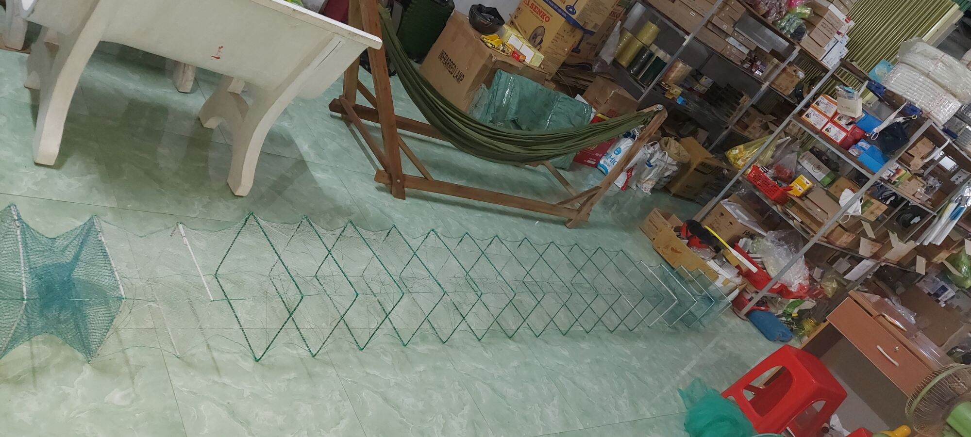 Lưới Lồng Bát Quái bắt cá- lồng chã-12 cửa ngục . dài 5m