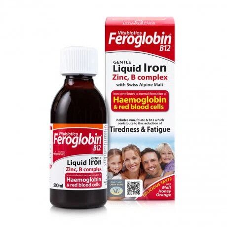 Thực phẩm chức năng Siro bổ máu cho trẻ em Vitabiotics Feroglobin