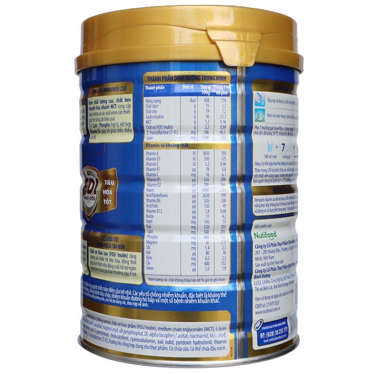 Sữa Nutifood Grow Plus Xanh 900g