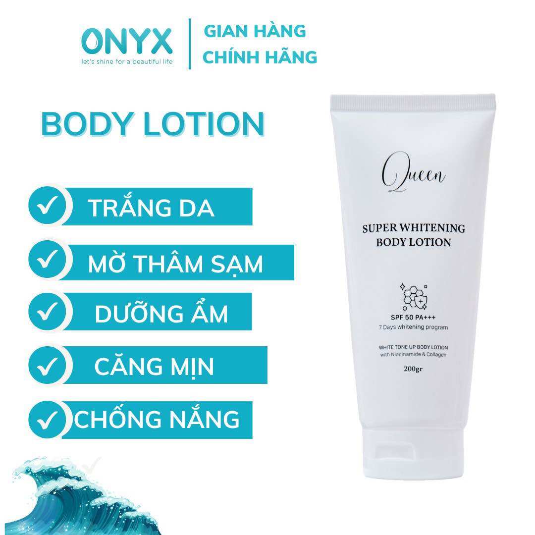 [HCM]KEM BODY TRẮNG DA QUEEN NIACINAMIDE & COLLAGEN | 200gr