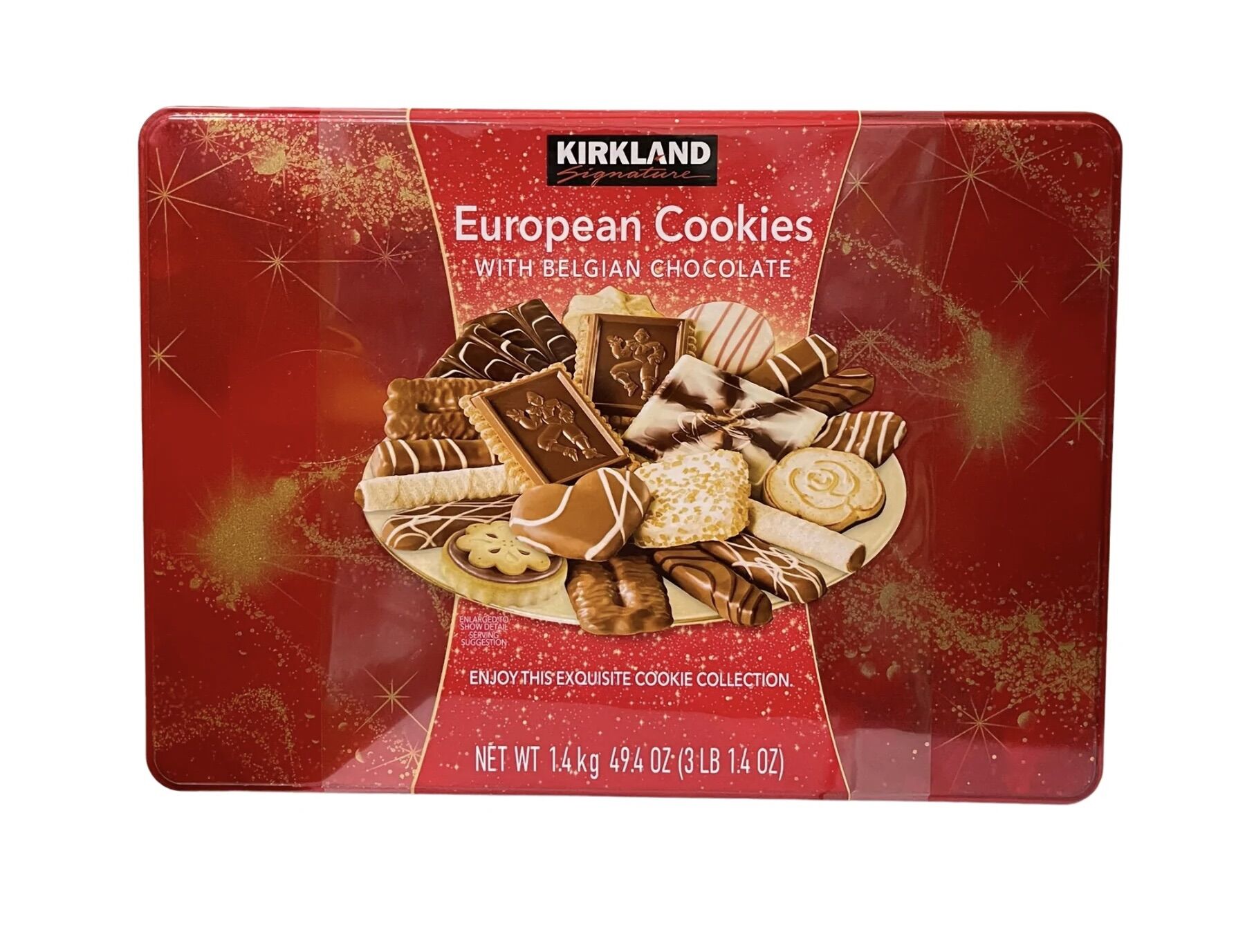 Bánh Quy Kirkland European Cookies Hộp Thiếc 1,4Kg - 15loại Bánh
