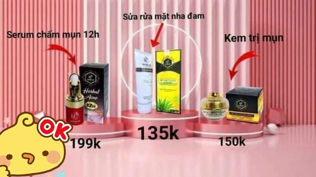 Combo mụn huỳnh đỗ chuyên nám Huỳnh đỗ kèm quà tặng
