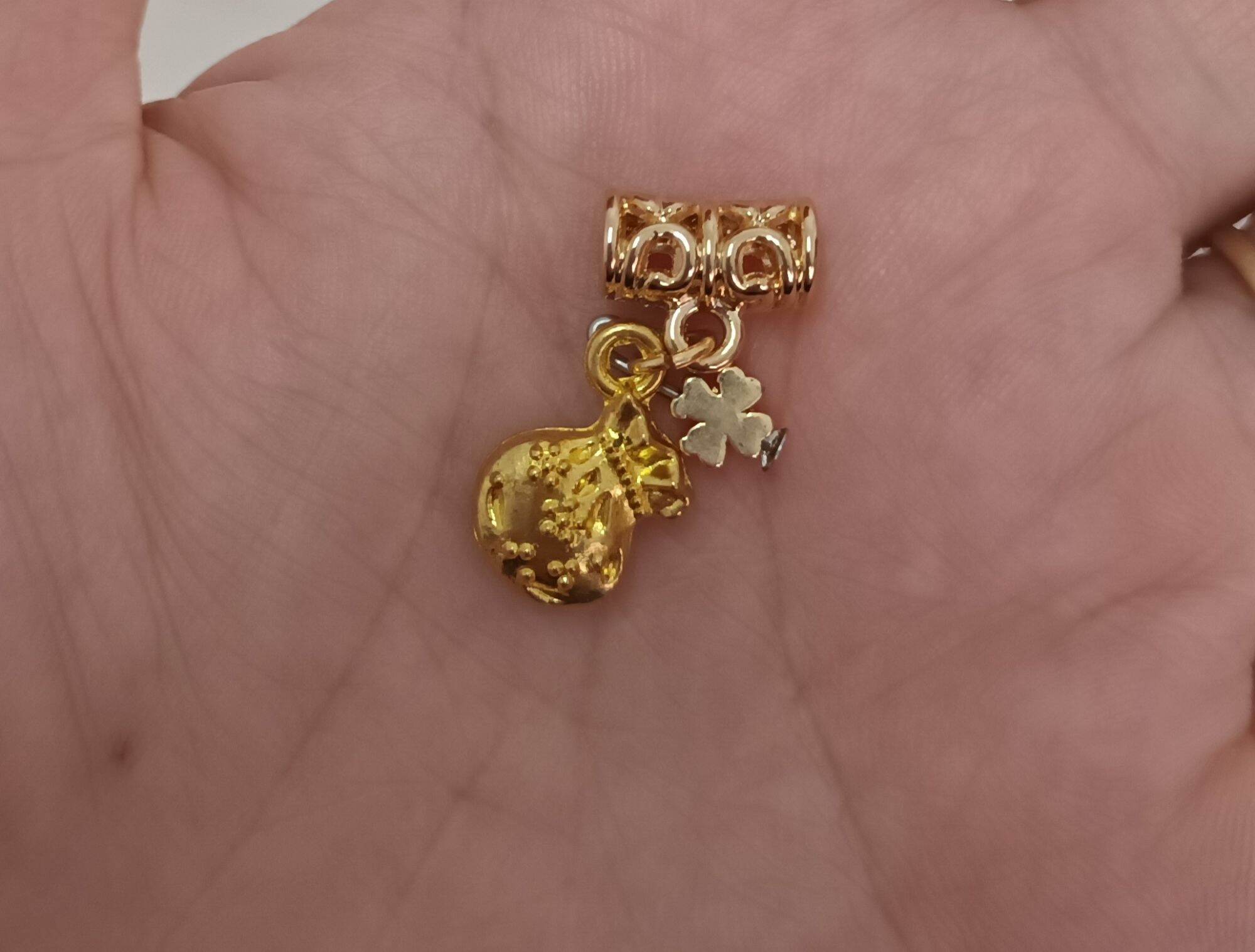 Charm ống lùa chặn hạt mic vòng cao cấp titan