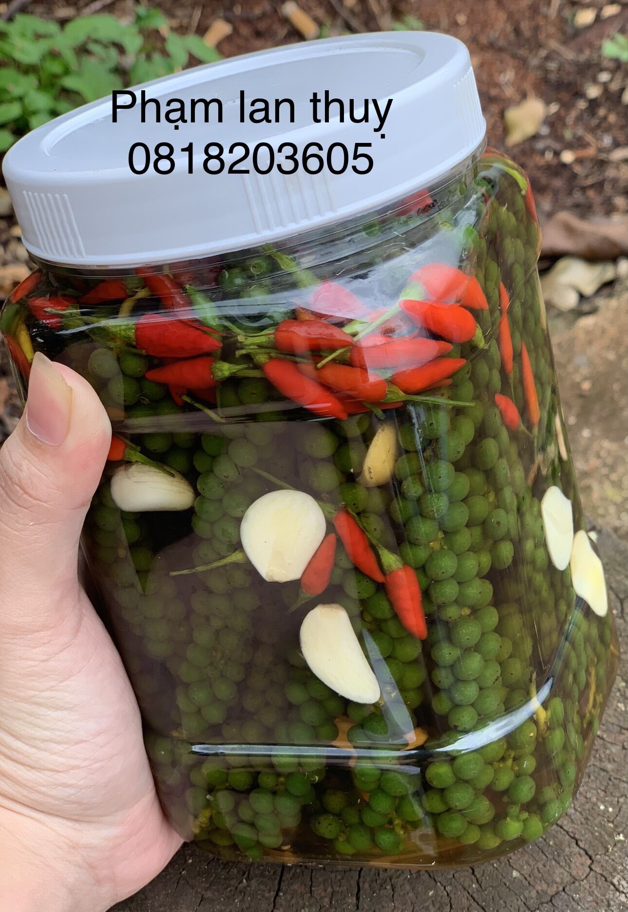 Tiêu Xanh ngâm mắm 1kg/hũ