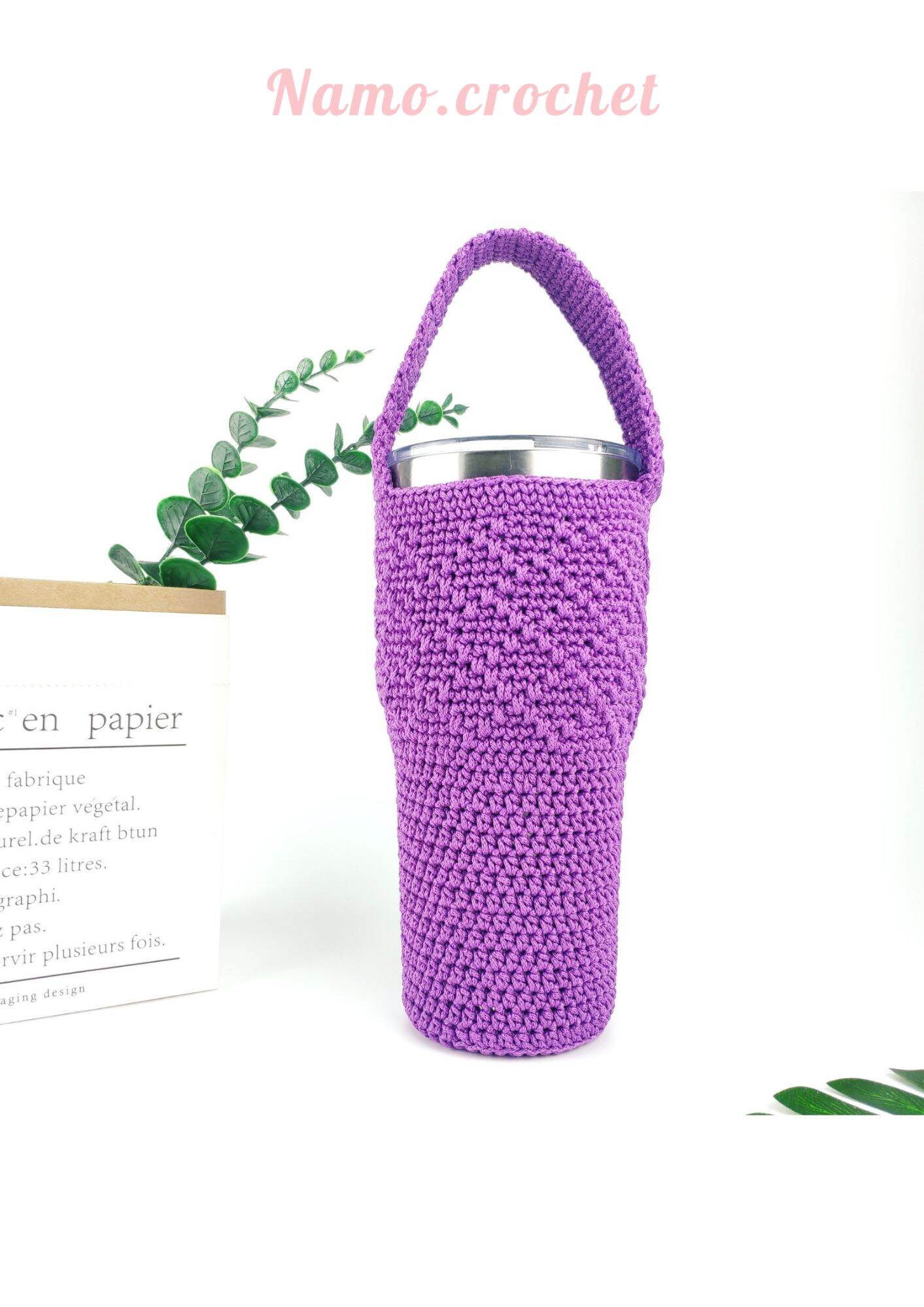 Túi đựng ly giữ nhiệt size 900ml handmade