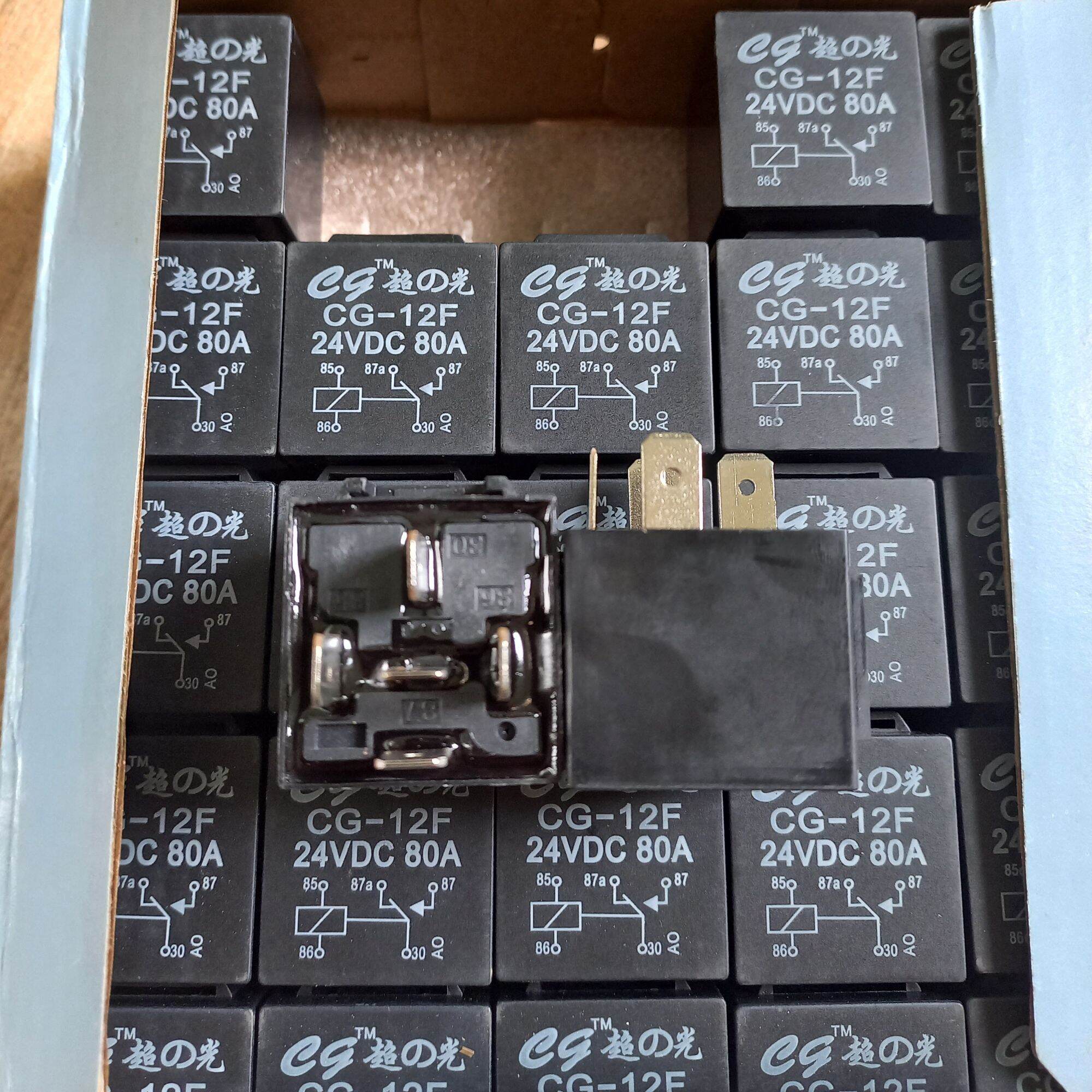 Rơ Le 12v, 24v  80A loại 4 chân và 5 chân