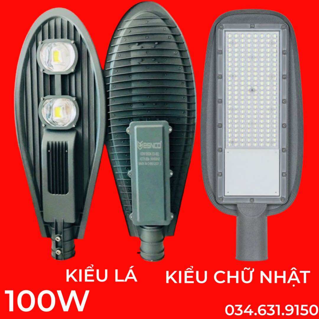 BÓNG ĐÈN LED HÌNH CHIẾC LÁ - HÌNH CHỮ NHẬT CÔNG SUẤT 100W SỬ DỤNG ĐIỆN 220V ÁNH SÁNG TRẮNG VÀ VÀNG DÙNG CHIẾU SÁNG ĐÈN ĐƯỜNG ,  SÂN NHÀ , SÂN VƯỜN VÀ CÁC CÔNG TRÌNH DÂN DỤNG KHÁC