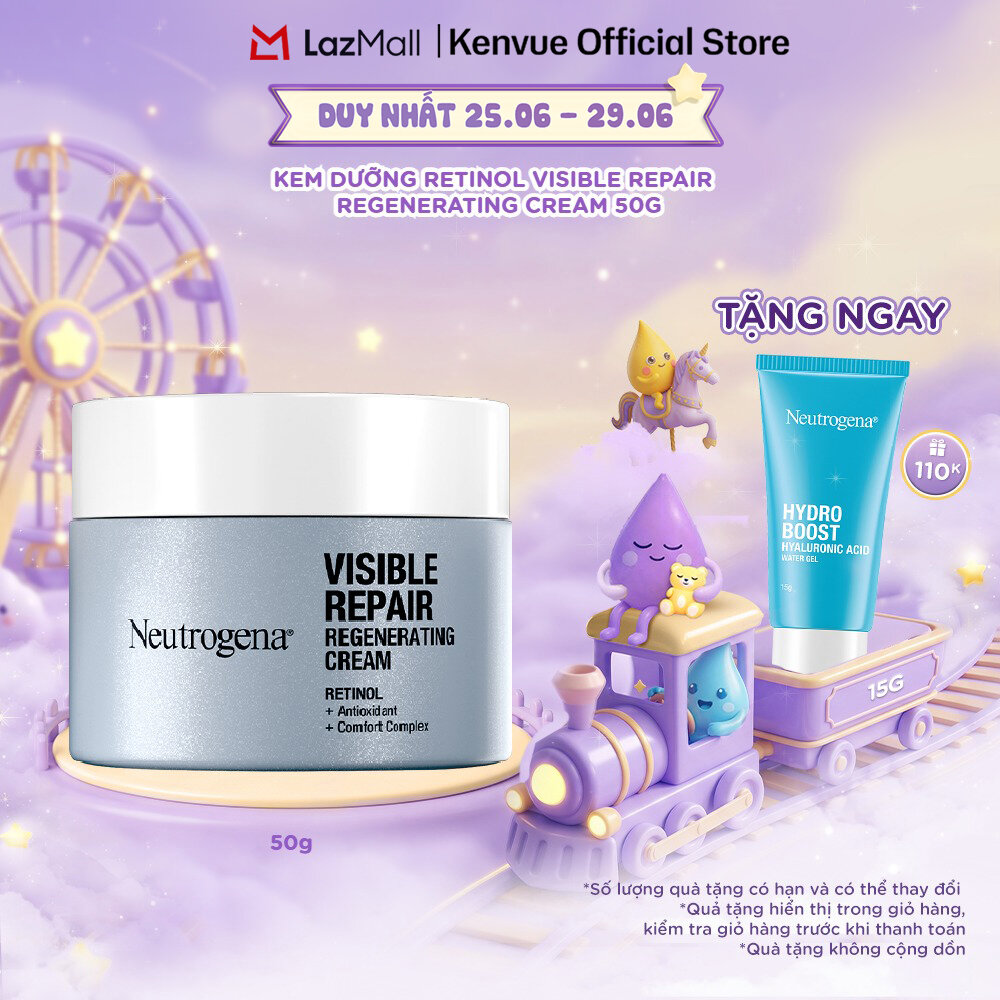 Kem dưỡng Retinol Chống Lão Hóa Giảm Nhăn Neutrogena Visible Repair Regenerating Cream (50g)