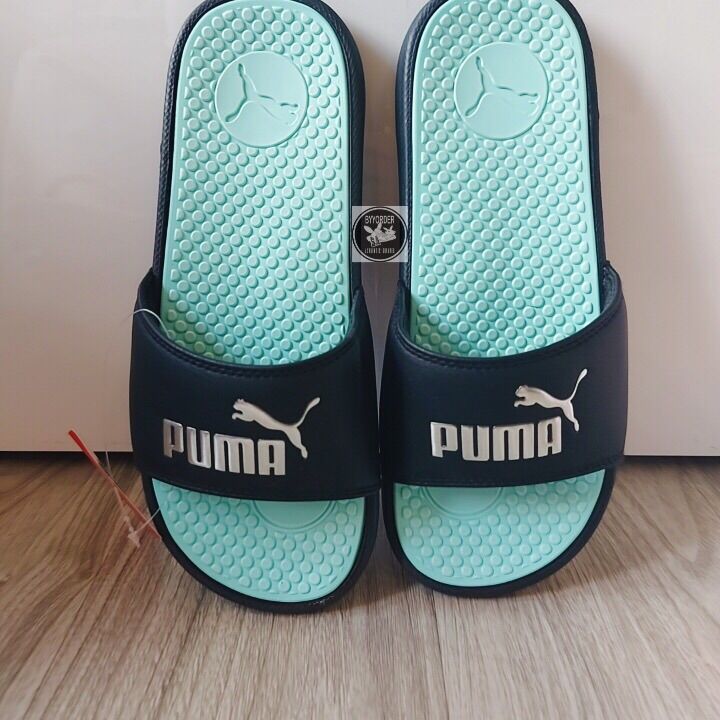 DÉP PUMA COOL CAT AQUA-SILVER [371013 09] CHÍNH HÃNG