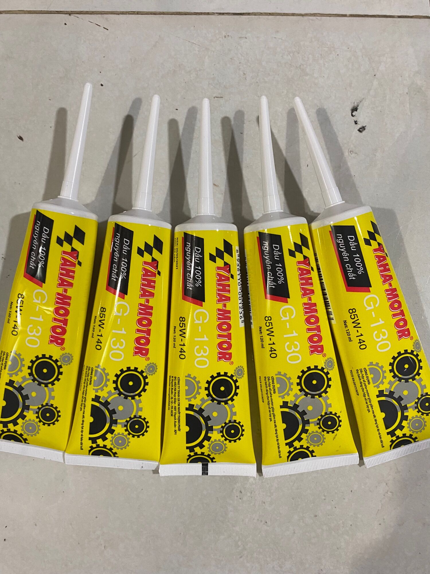 Nhớt láp - nhớt hộp số - nhớt cầu 85w -140 120ml