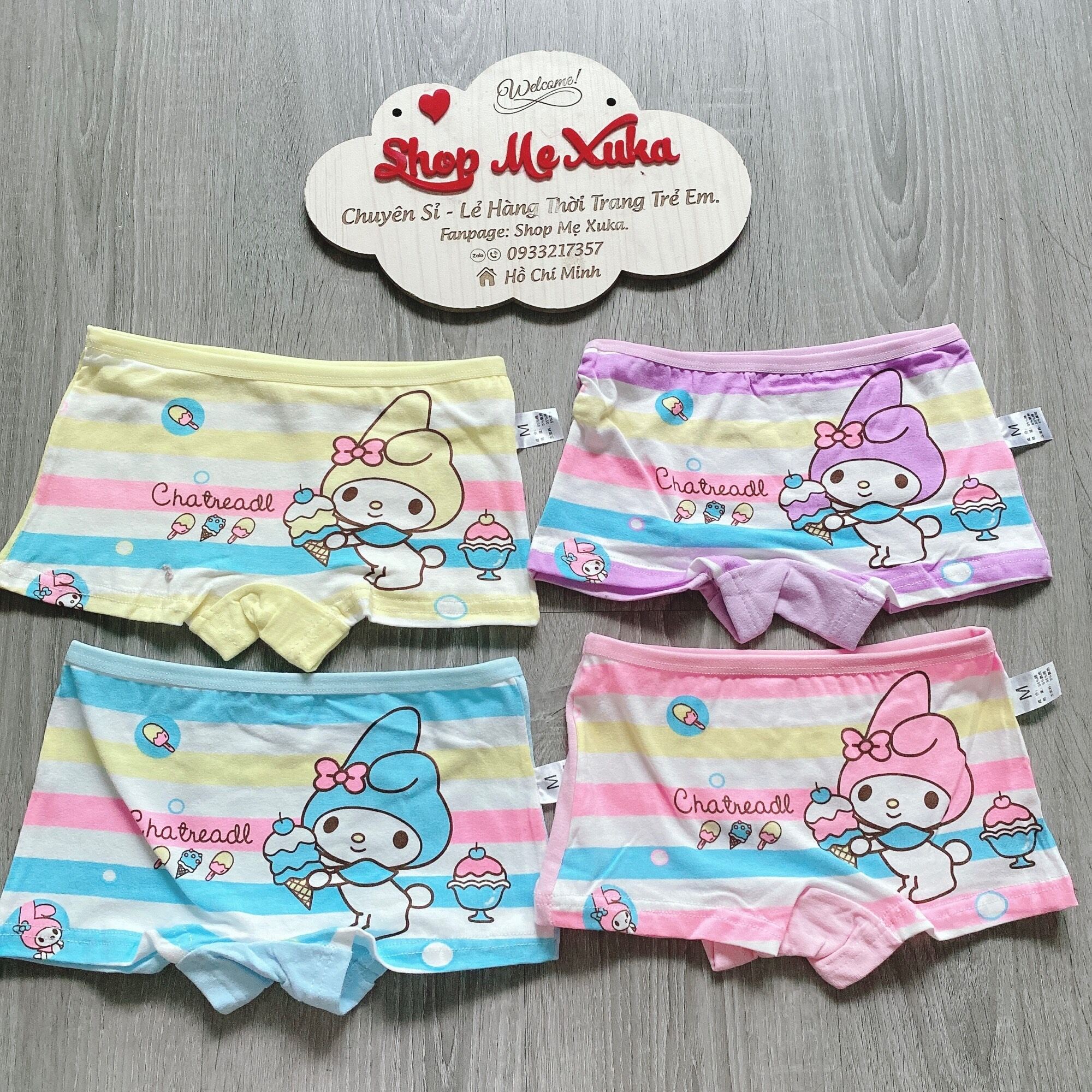Quần chip đùi bé gái Happy Time