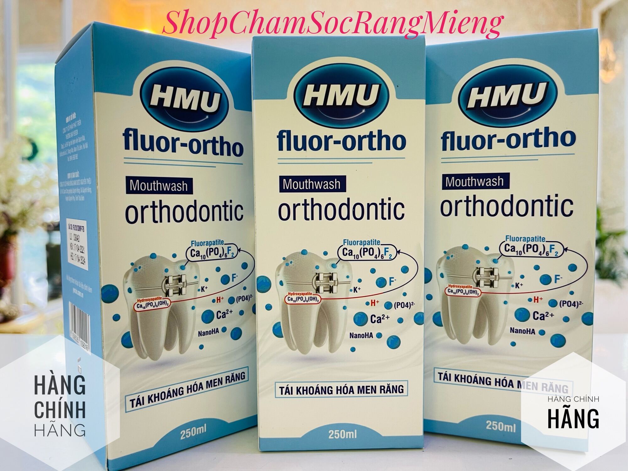 Nước Súc Miệng Cho Người Niềng Răng Hmu Fluor Ortho Của Đại Học Y Hà Nội ( Chính Hãng )