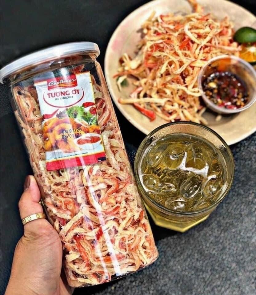 ( HCM ) Mực sợi hấp nước dừa 200gr ( Lanie Food)
