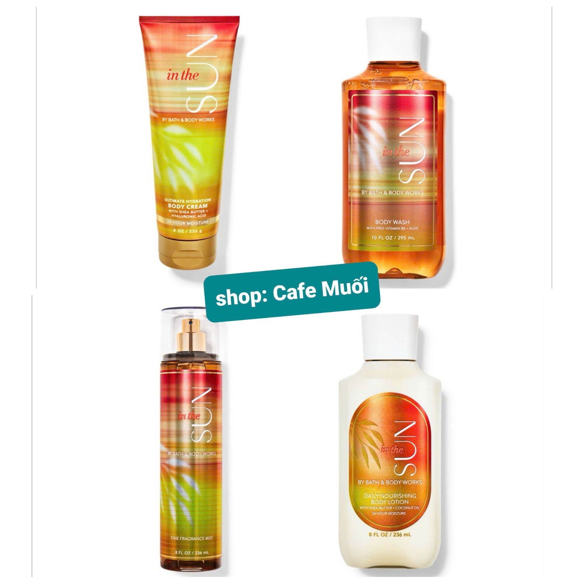 IN THE SUN ‼️XỊT THƠM _ KEM DƯỠNG THỂ _ GEL TẮM _ SỮA DƯỠNG HƯƠNG NƯỚC HOA Bath & Body works