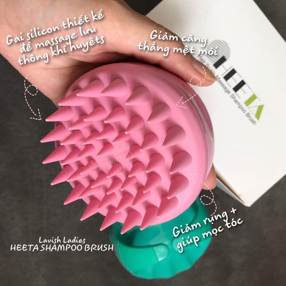 Lược gội đầu HEETA silicon - Mỹ