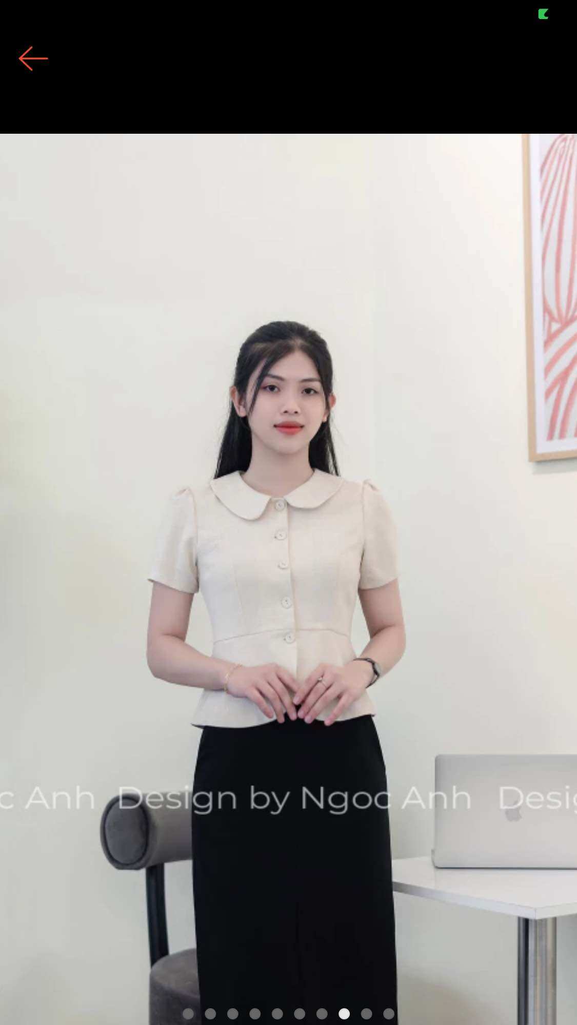 Áo công sở tay ngắn full size 637