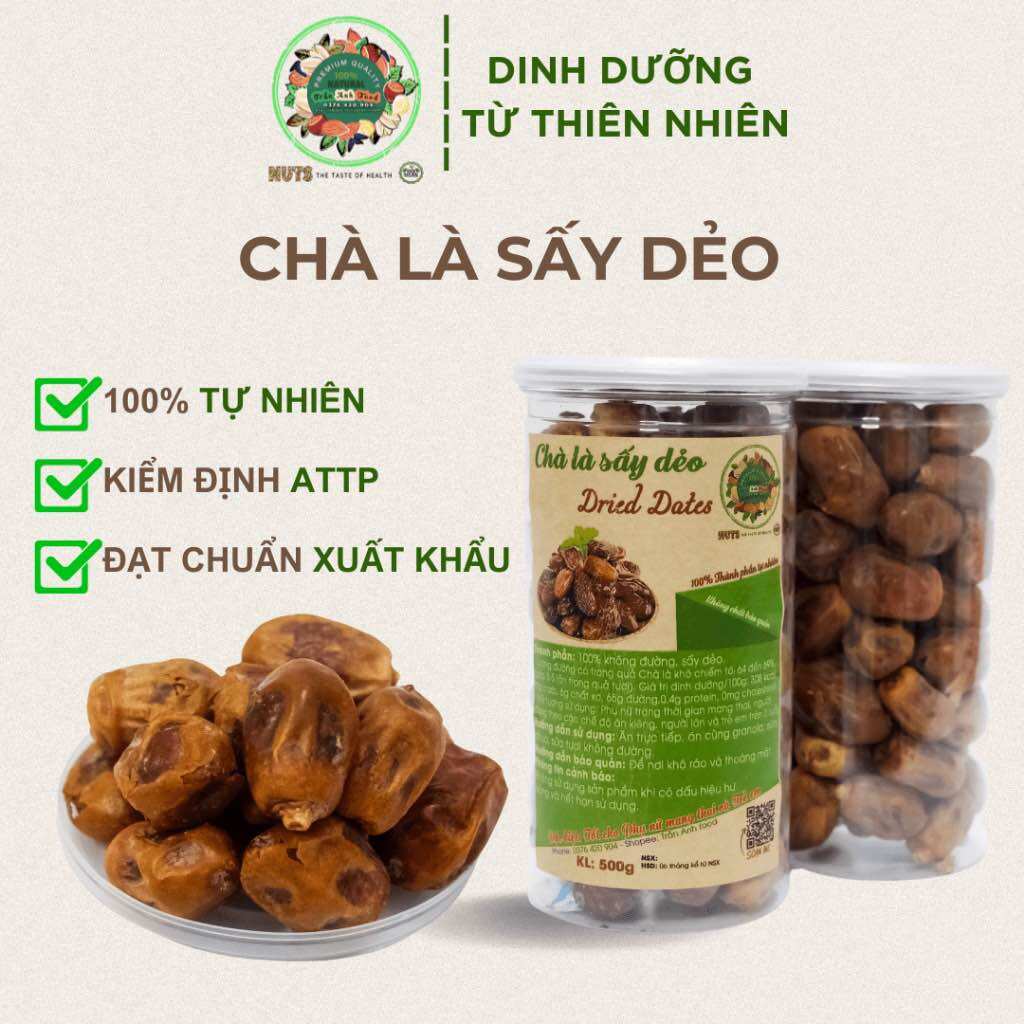Chà Là sấy dẻo hàng nhập khẩu loại 1 500gr