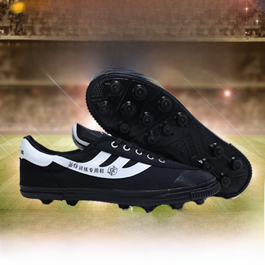 Giày Đá Bóng Canvas Đôi Sao Xác Thực Cho Nam Và Nữ Thoáng Khí Chống Trượt Nhẹ Giày Tập Luyện Hấp Thụ Sốc