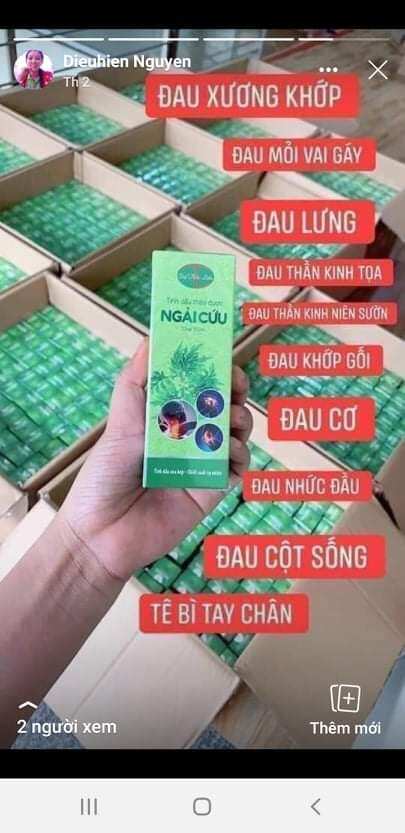 TINH DẦU NGÃI CỨU DẠ THẢO LIÊN