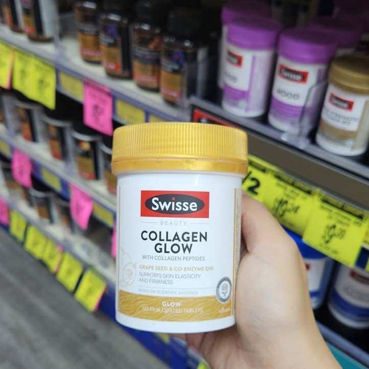 Collagen Glow Swisse - Trắng da 120 viên