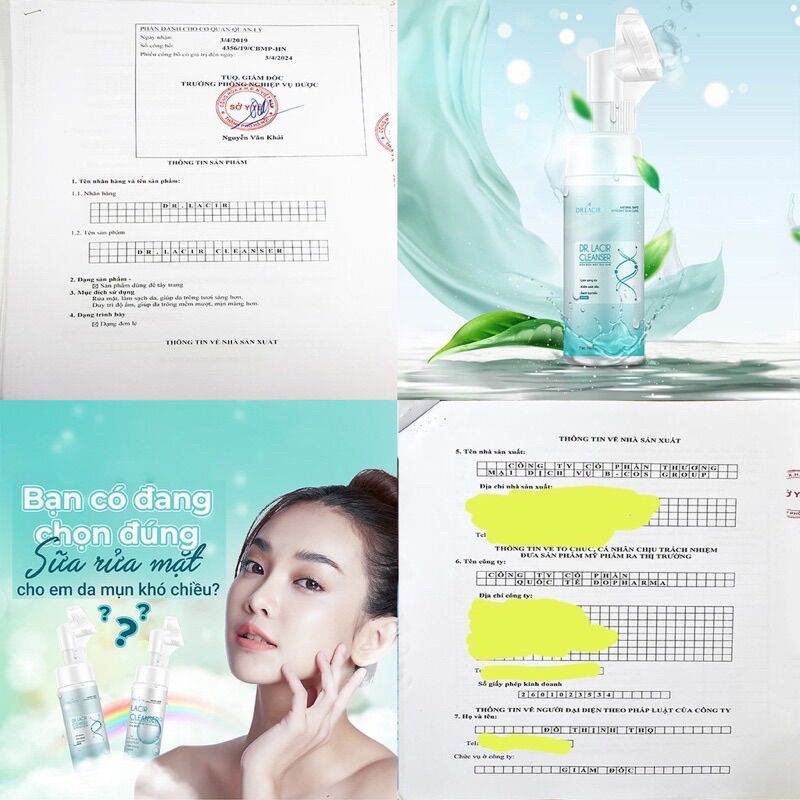 Sữa rửa mặt dịu nhẹ Dr.Lacir