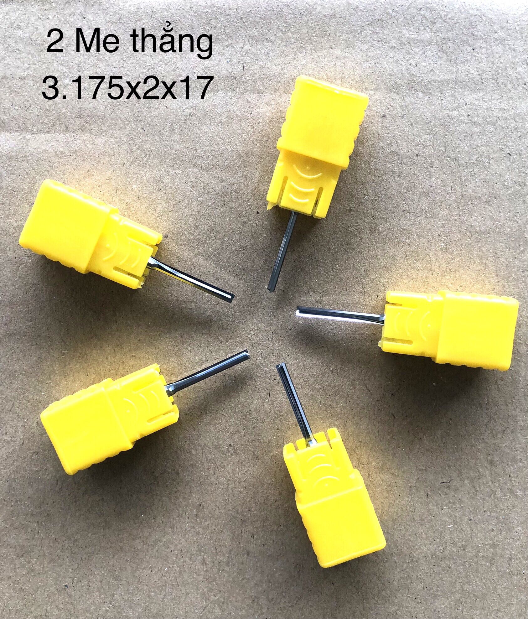Dao 2 me thẳng 3.175 17, cốt 3,175 12,côt 3,175 *22