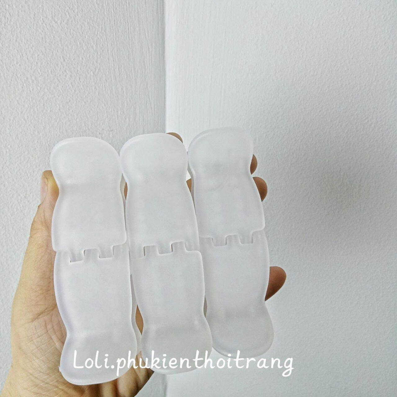 Vỉ 12 Kẹp Càng Cua Màu Pastel 5 Răng Cao Cấp - Loli.phukienthoitrang