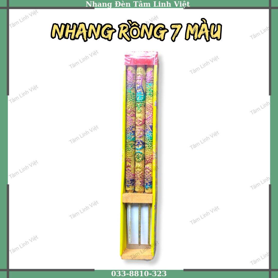 Nhang Rồng 3 Cây Mini Đỏ Đứng Tàn