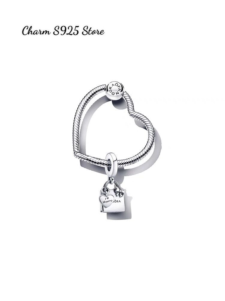 COMBO MẶT TIM PHỐI CHARM MẶT DÂY CHUYỀN BẠC S925 CAO CẤP