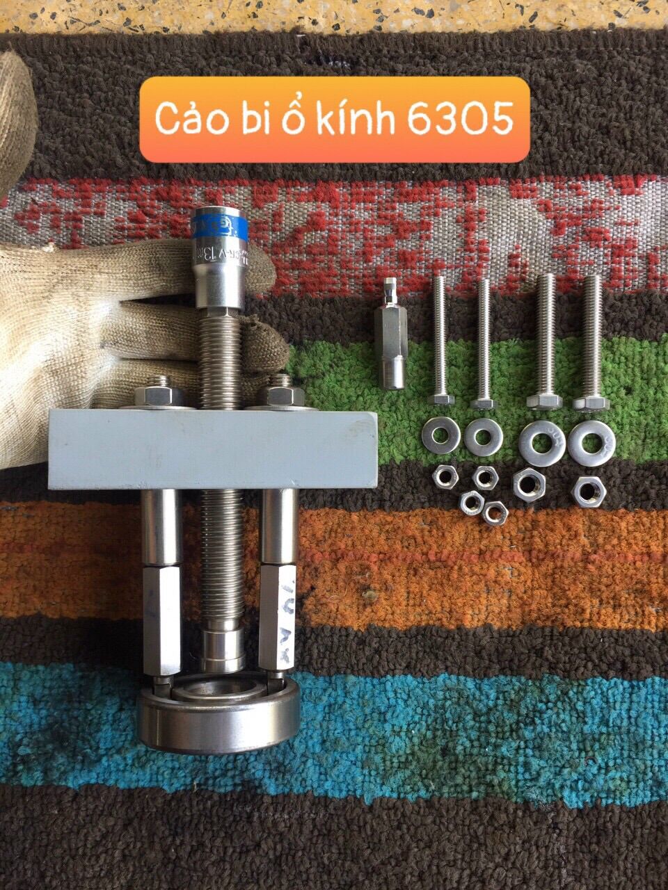 Cảo vòng bi 6305 , cảo bánh răng đối trọng d22-d40