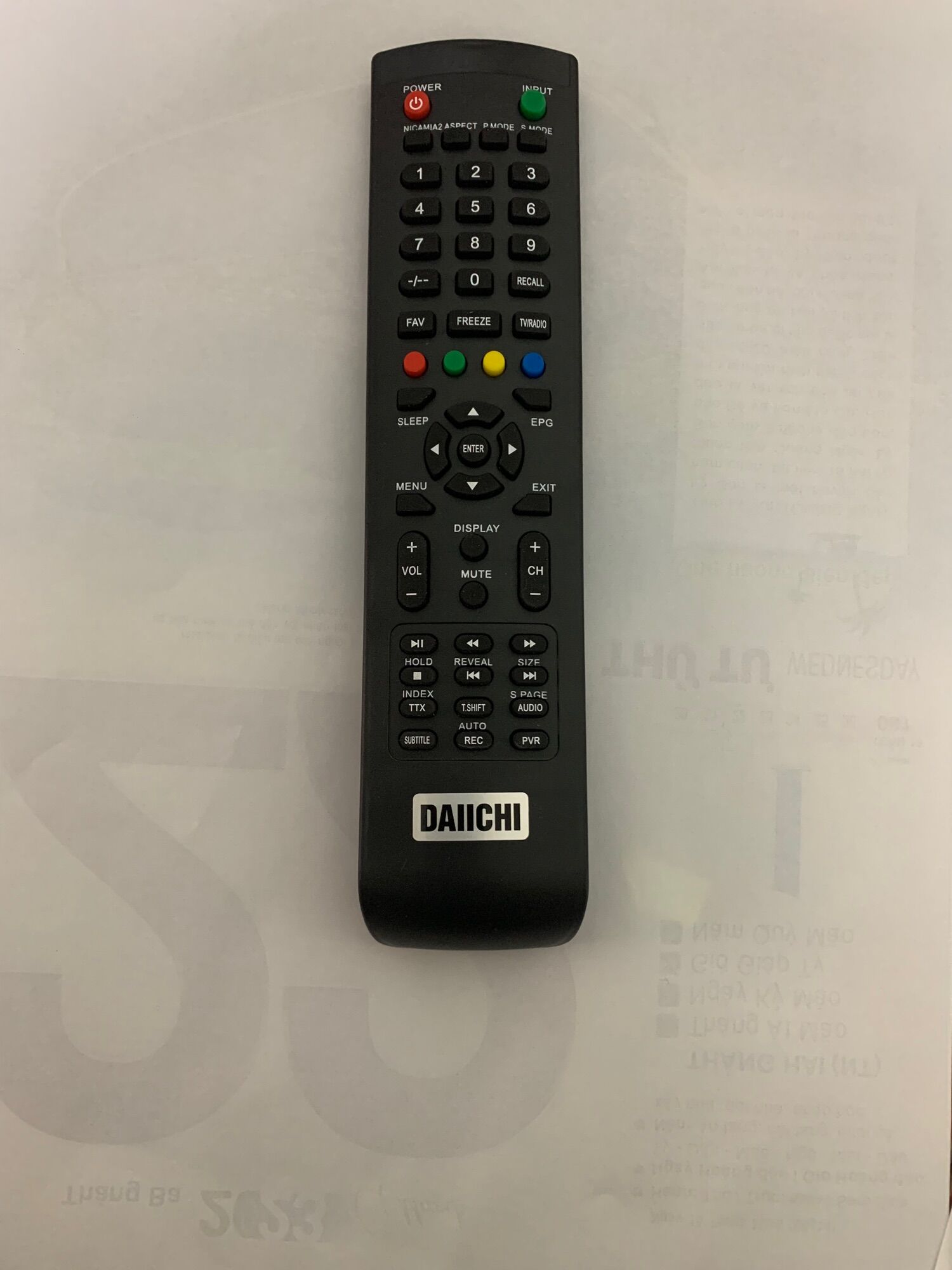 Remote điều khiển tivi Daiichi