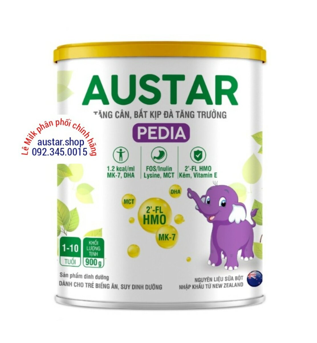 Sữa austar pedia 900g