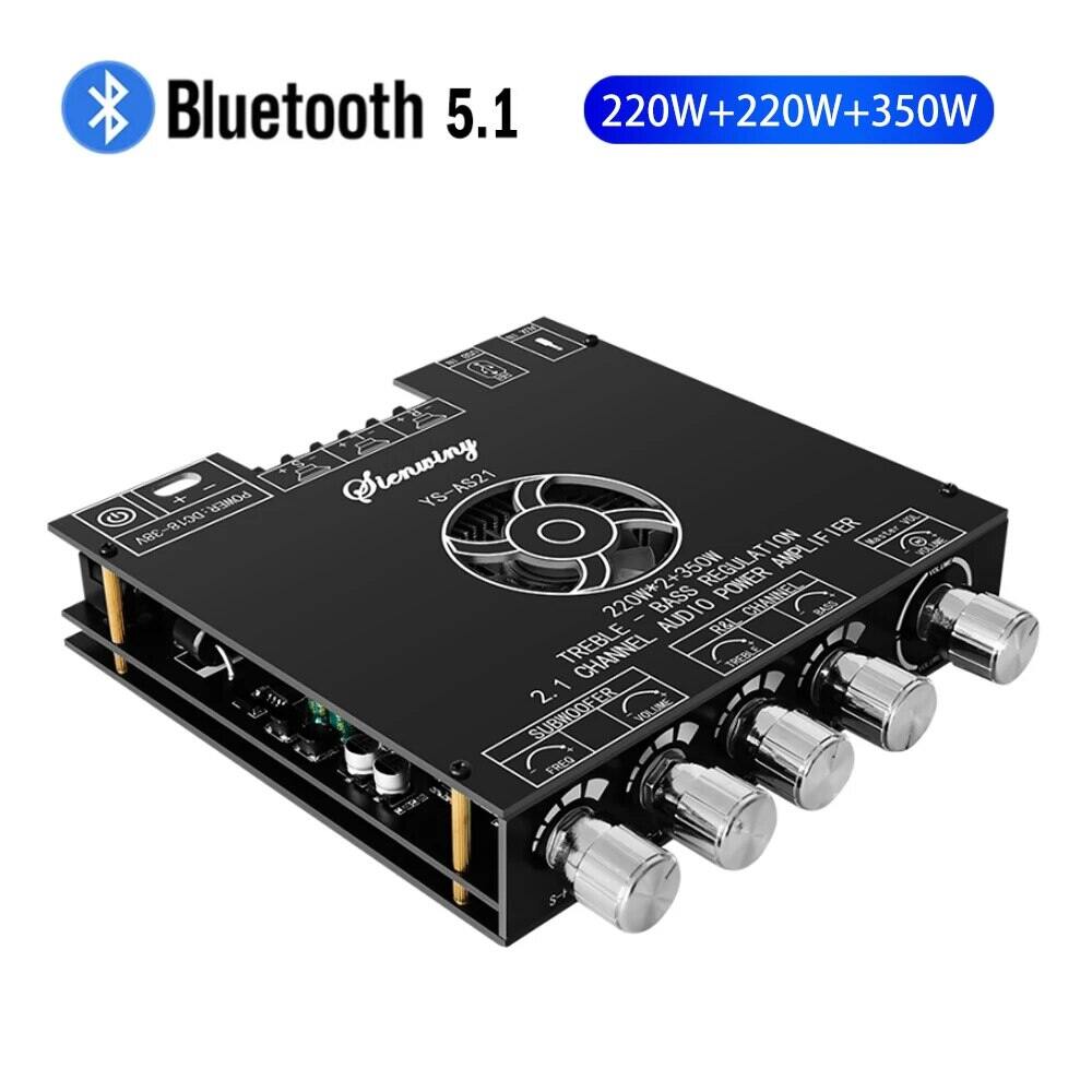 Ys-as21 2*220w + 350w 2.1 Kênh Bluetooth Bộ Khuếch Đại Công Suất Kỹ Thuật Số Ban Tpa3251 Amp Loa Siê