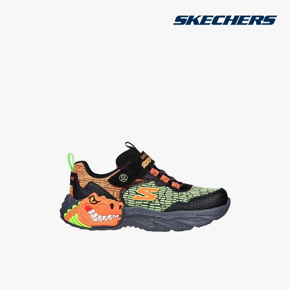 SKECHERS - Giày sneakers bé trai cổ thấp Dino Lights BKOR-400615L