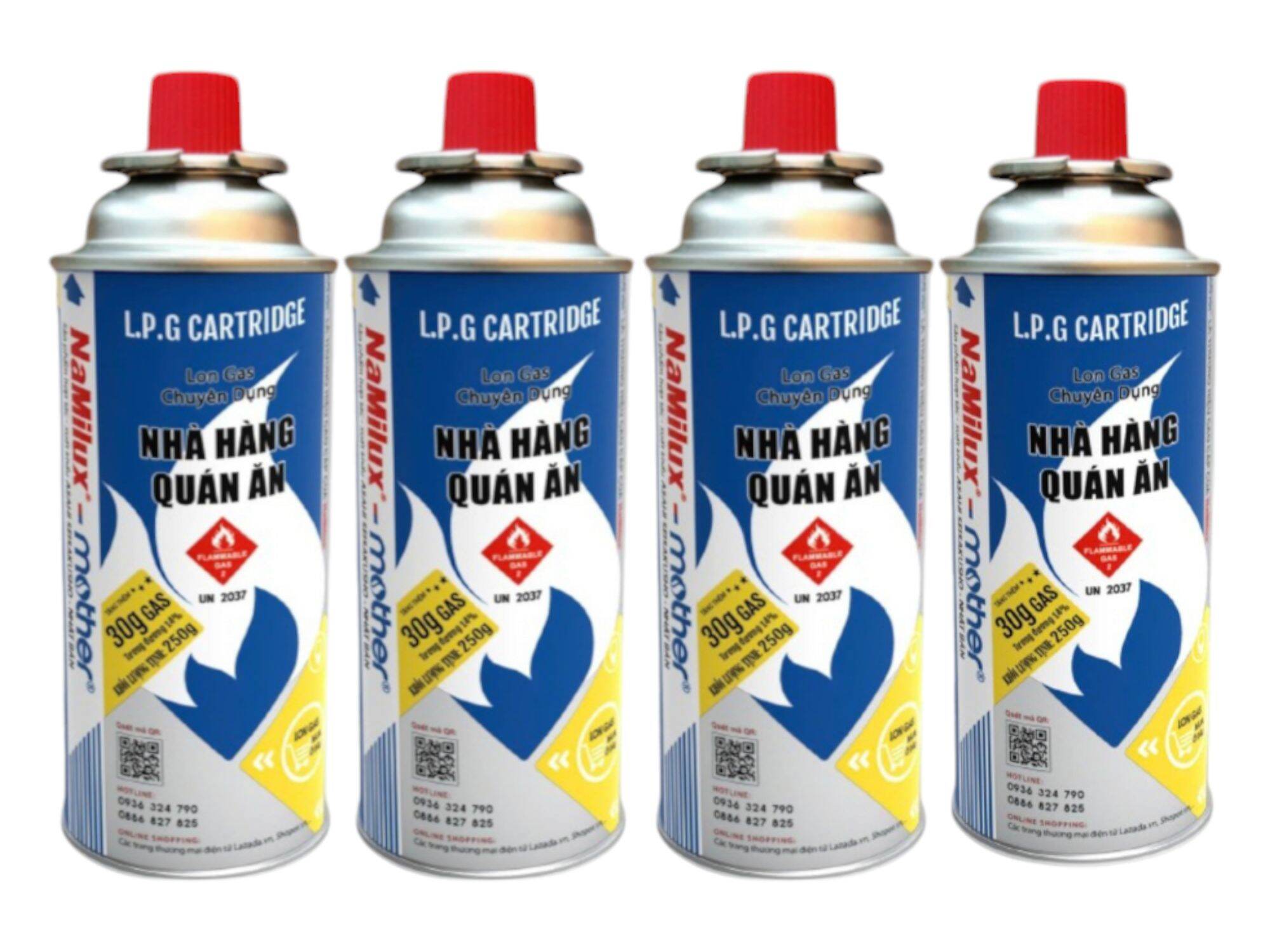 Combo 6 bình gas chuyên dụng cho bếp gas mini _ KLT.250g