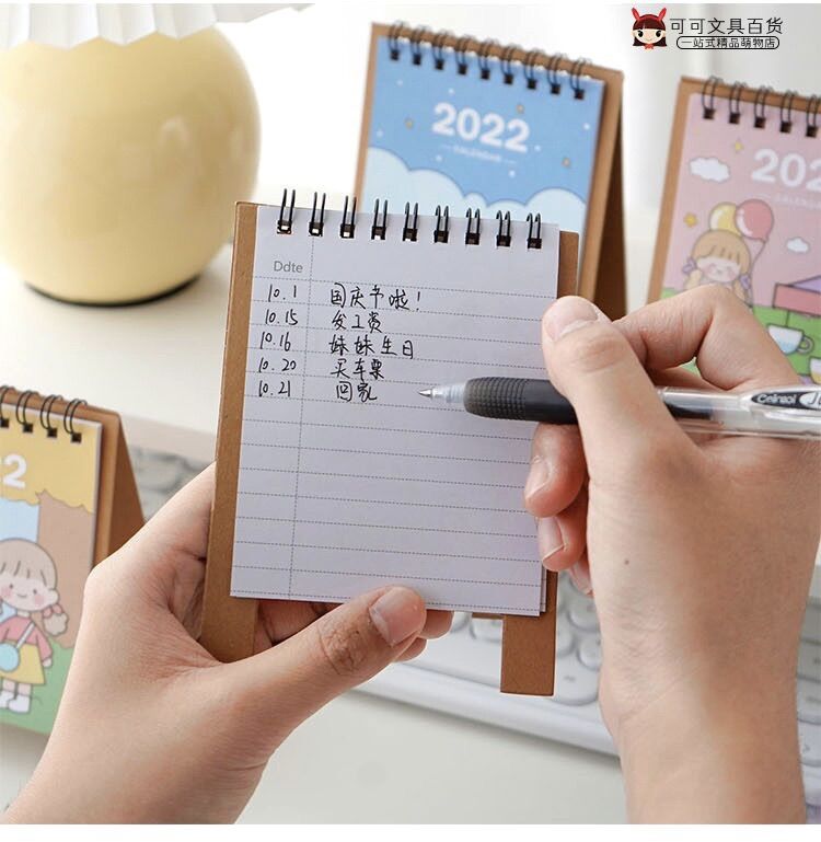Lịch Để Bàn Mini Hoạt Hình Dễ Thương 2022