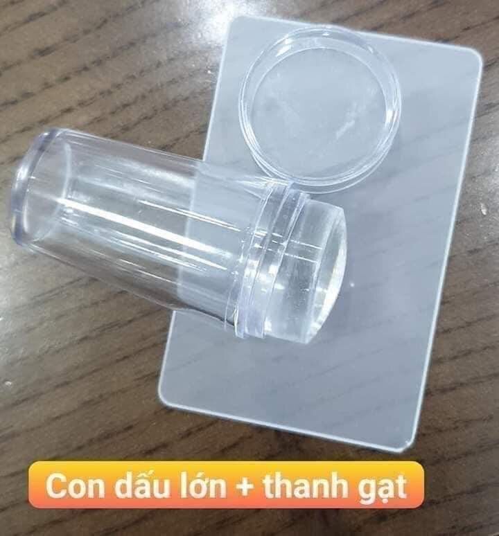 Con dấu silicon kèm thanh gạt