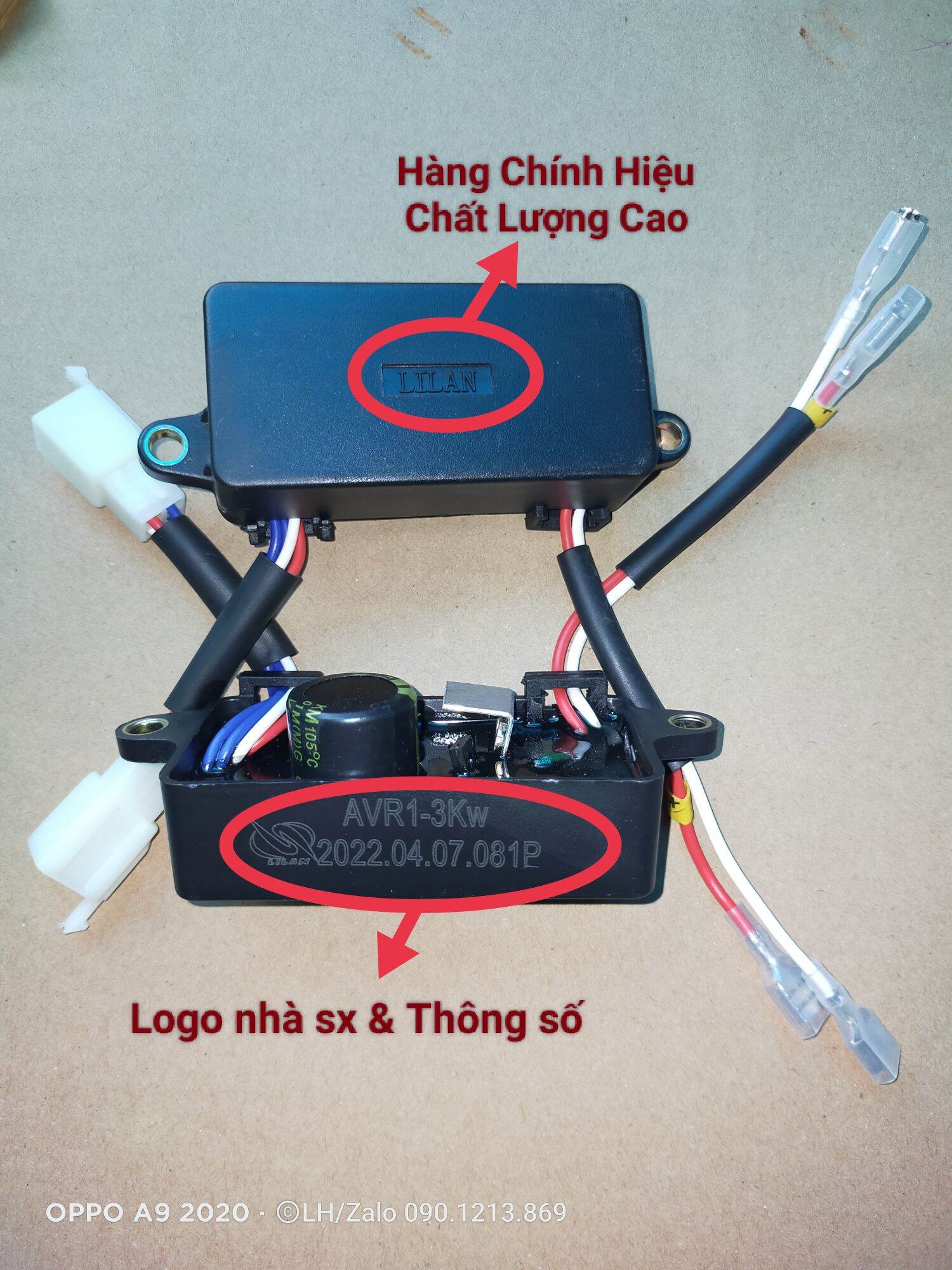 avr bộ điều chỉnh điện áp chất lượng cao logo thương hiệuic ổn áp điện áp cho máy phát điện 1kw 2kw 