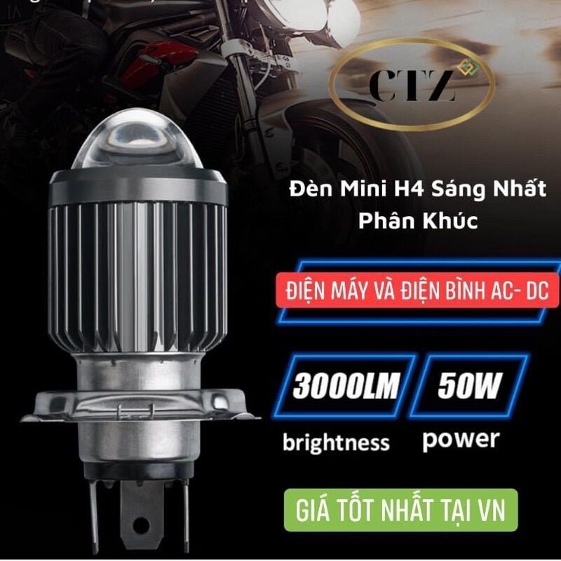 Đèn h4 mini chính hãng
