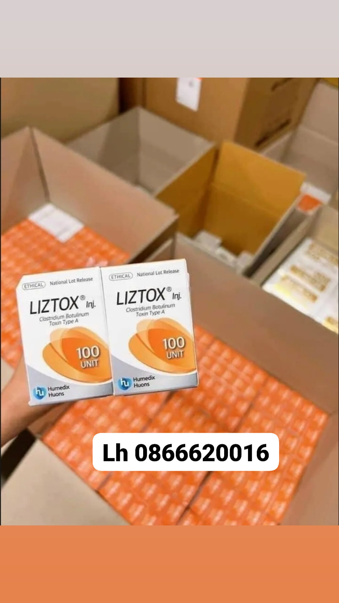 Botox Liztox 100 hàn quốc tặng kim + nước cất