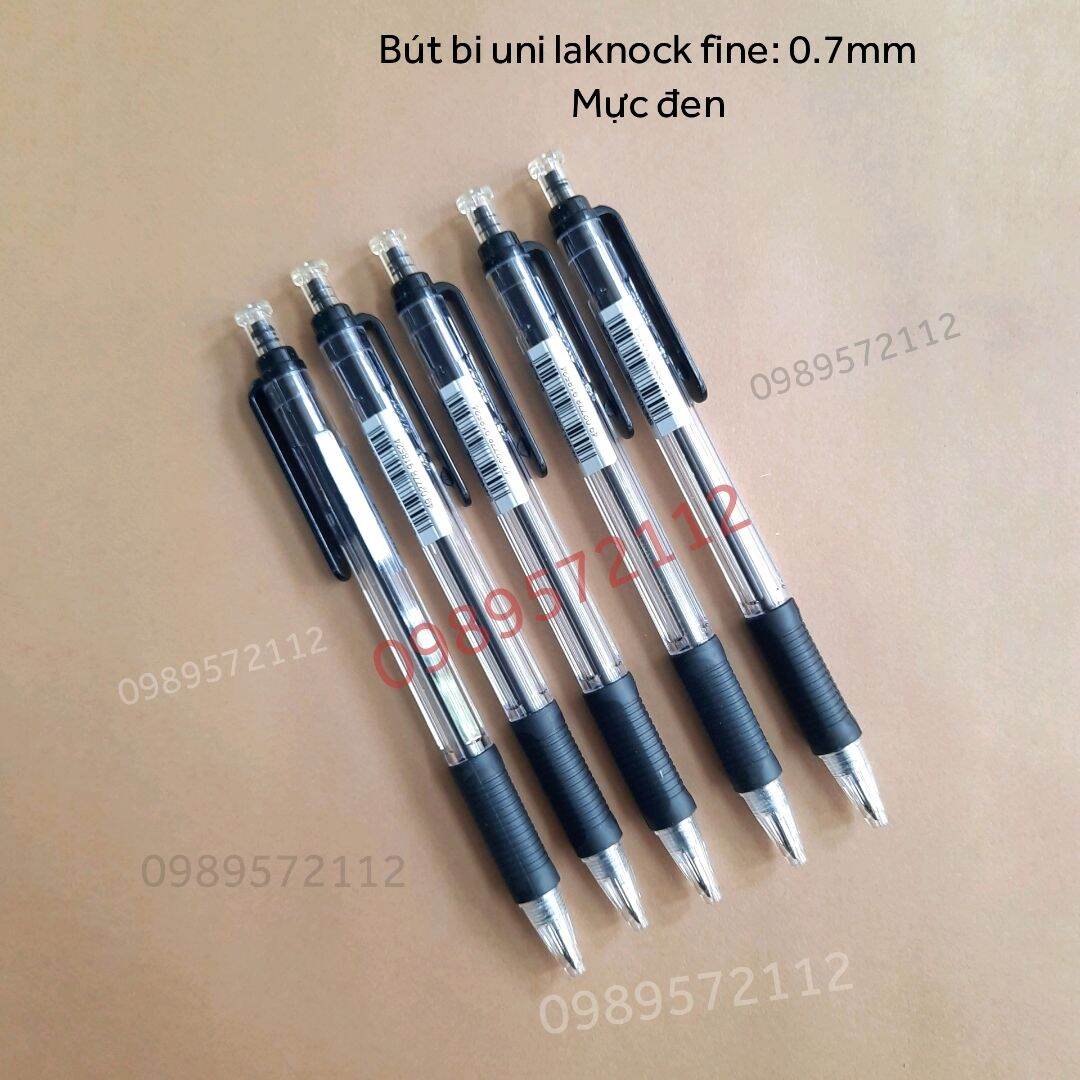 Bút bi  SN101 uni laknock  fine ngòi 0.7mm. (1 cái)