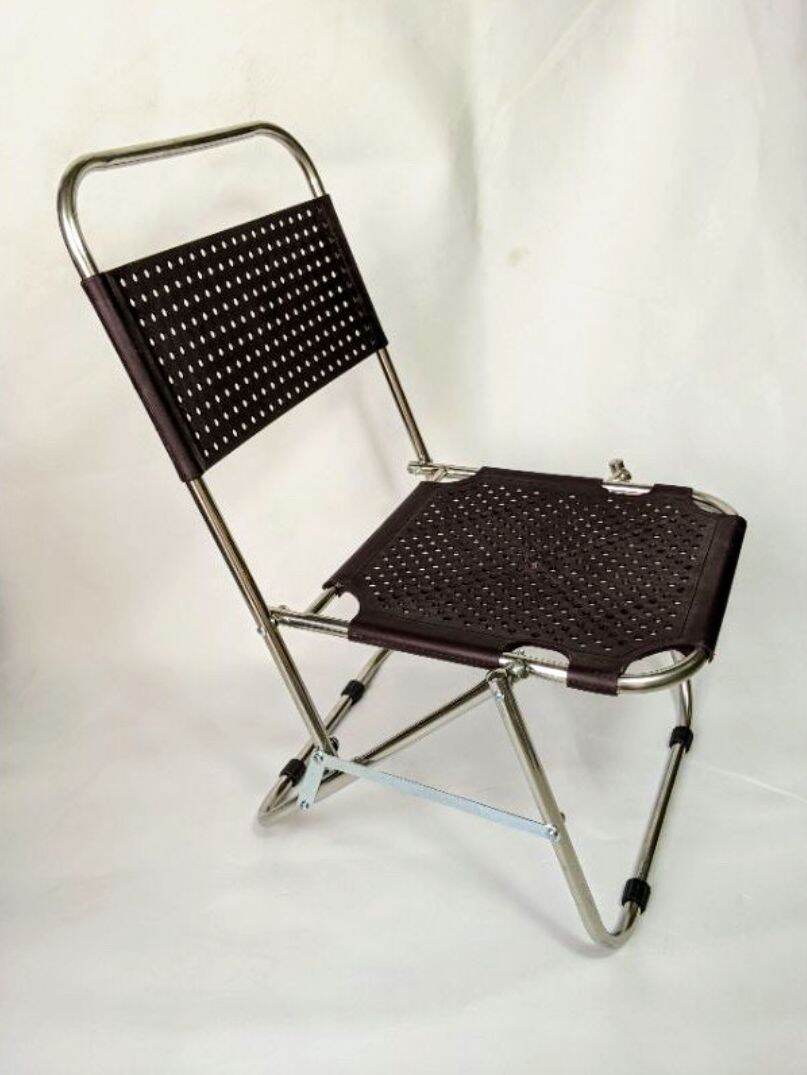 Ghế xếp Inox - nhựa đúc ( Cao 70 cm )