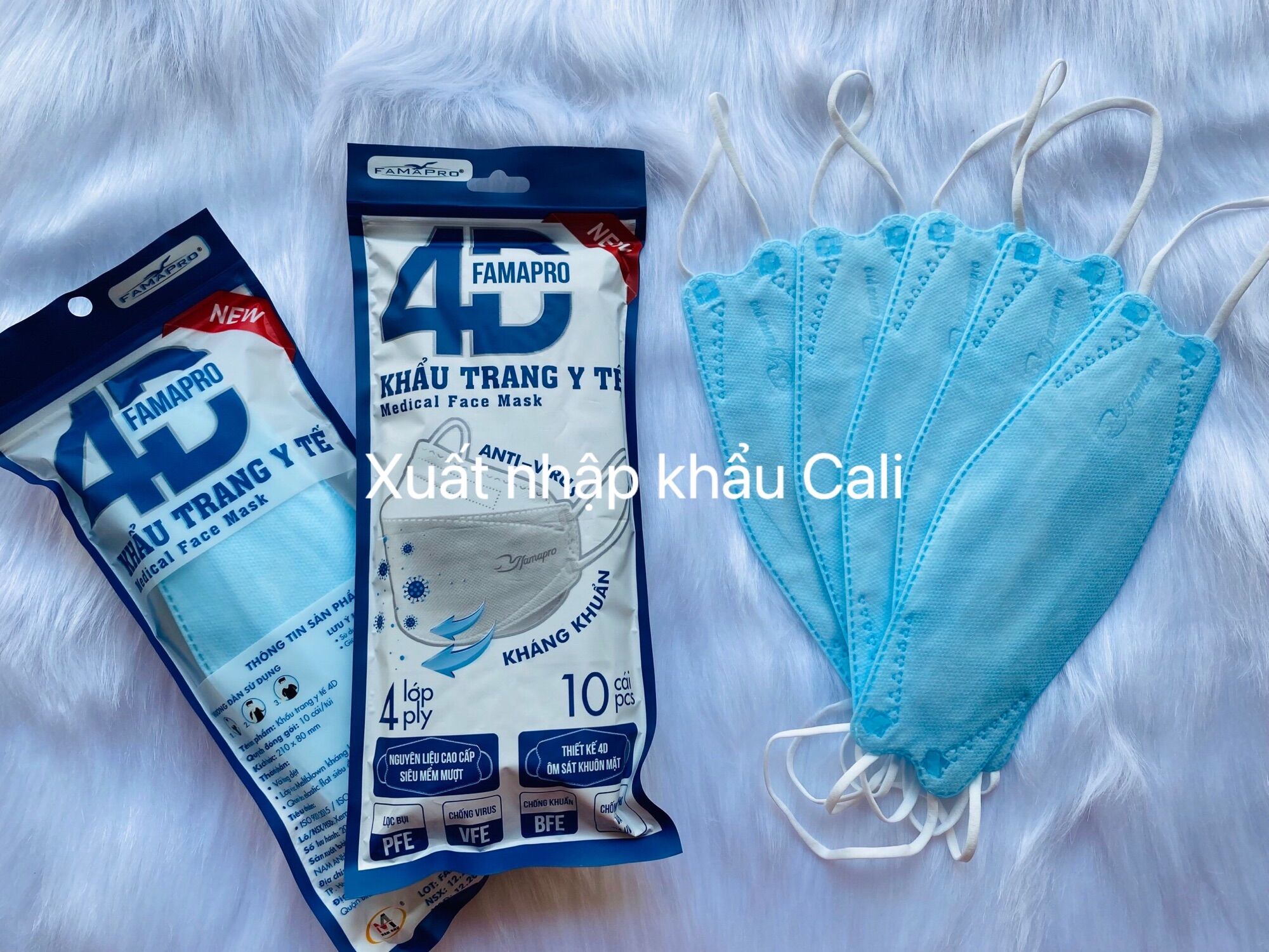 50 cái khẩu trang kf94 kháng khuẩn 4d famapro