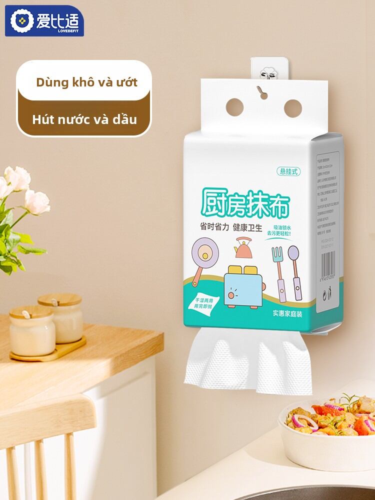 Giấy lau nhà bếp dùng một lần thấm hút tốt cho người lười, khô ướt đều được