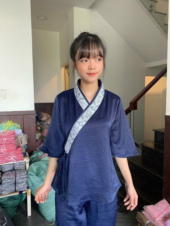 ĐỒ LAM ĐI CHÙA MẪU NỮ VẢI LỤA PHÁP LOẠI 1