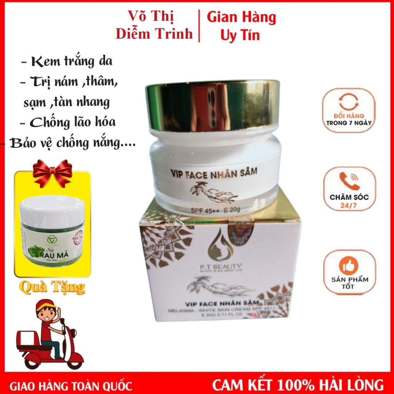 Vip face nhân sâm