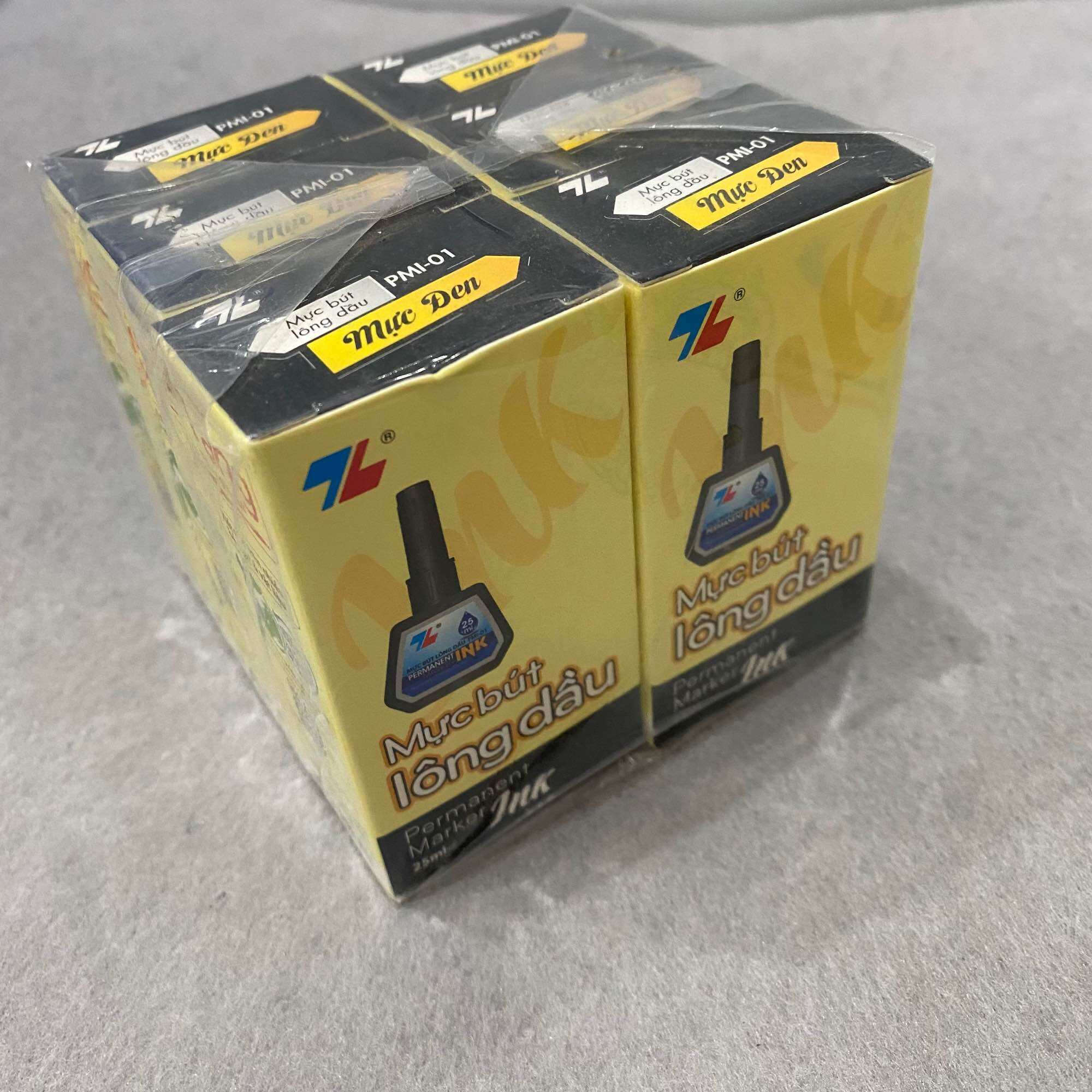 Lốc 6 chai mực lông dầu thiên long pmi 01 dùng châm bút lông dầu